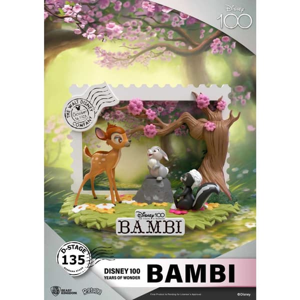Beast Kingdom Dstage Disney Bambi 100 Vuosipäivä Hahmo Monivärinen