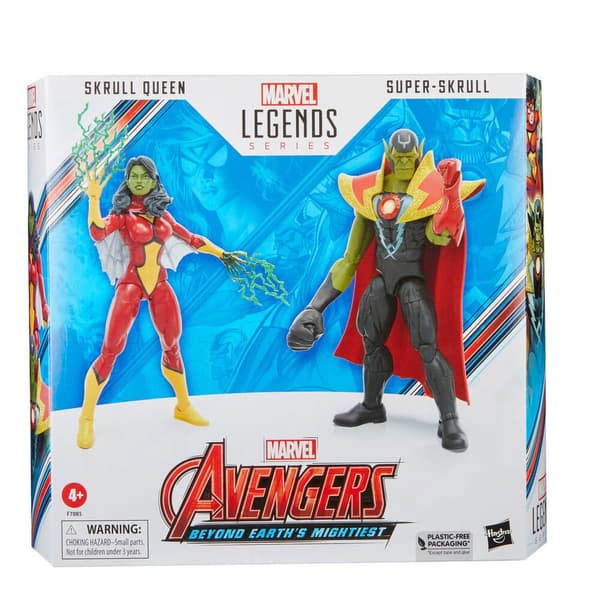 Hasbro Avengers Marvel Skrull Queen And Super Skrull Beyond Earth Mightiest 15 Cm Figur Rød