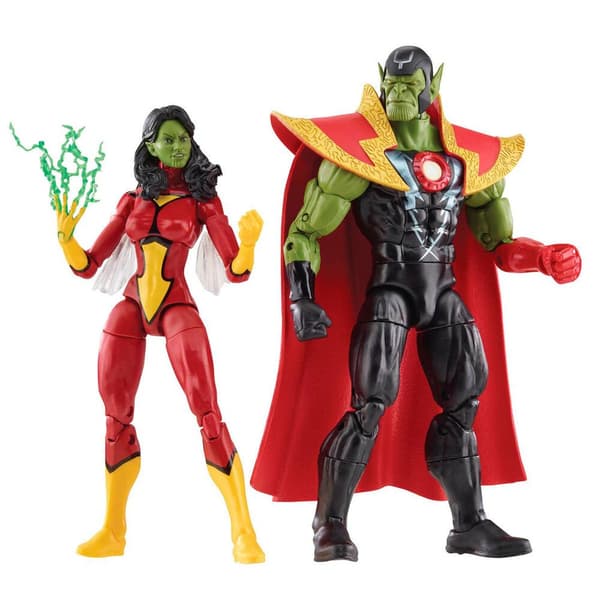 Hasbro Avengers Marvel Skrull Queen And Super Skrull Beyond Earth Mightiest 15 Cm Figur Rød