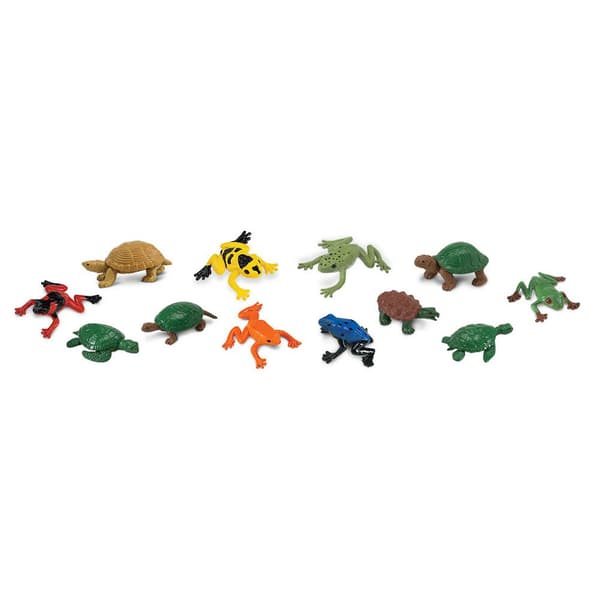 Safari Ltd Frøer Og Skildpadder Taskefigur Bulk Flerfarvet From 3 Years