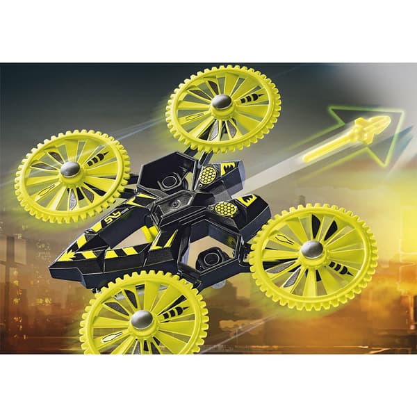 Playmobil Politifly: Forfølgelse Dron Flerfarvet 4-7 Years