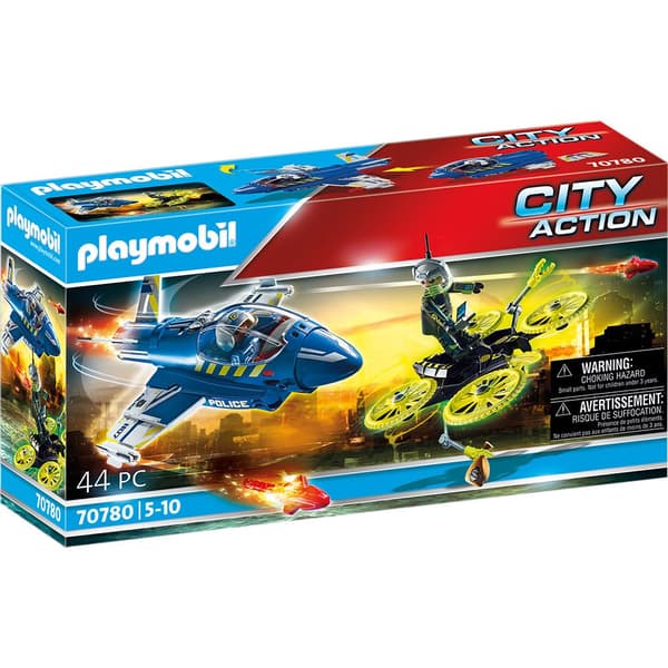 Playmobil Polisplan: Förföljelse Dron Flerfärgad 4-7 Years