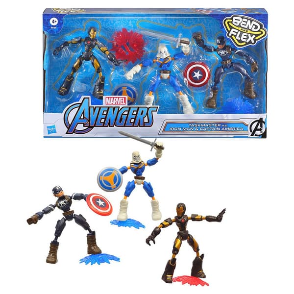 Avengers Man Og Capitan America Avengers Taksmaster Vs Iron Flerfarvet