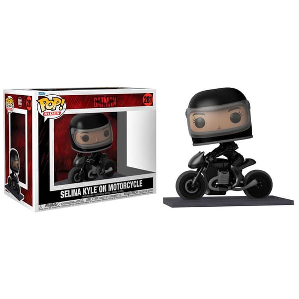 Funko På Motorcykel Pop Movies Dc Comics The Batman Selina Kyle Flerfärgad