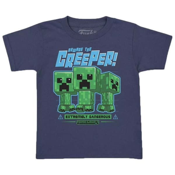Funko Ja Lyhythihainen T-paita Minecraft Creeper Pop Sininen L
