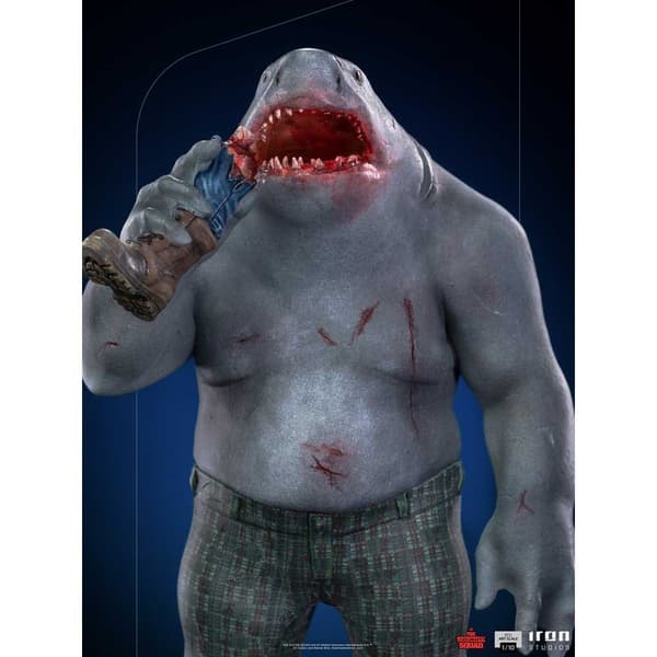 Dc Comics Självmordsgruppen King Shark Figur Art Scale Flerfärgad