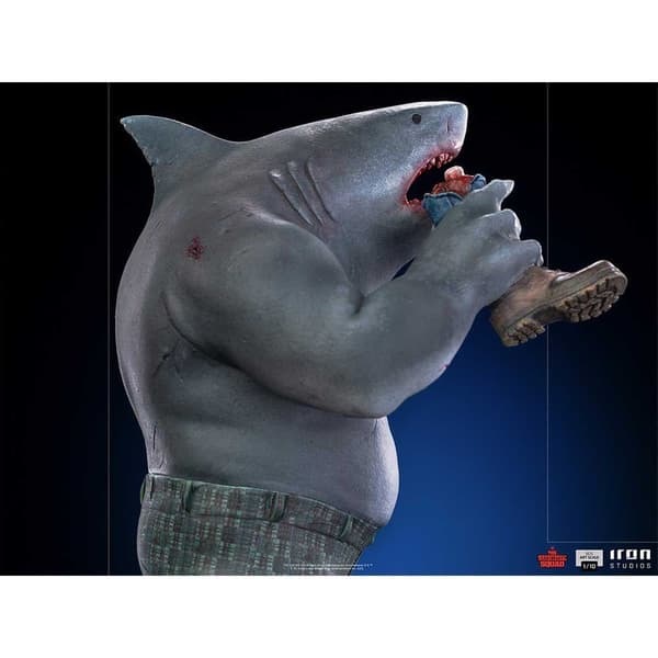 Dc Comics Självmordsgruppen King Shark Figur Art Scale Flerfärgad