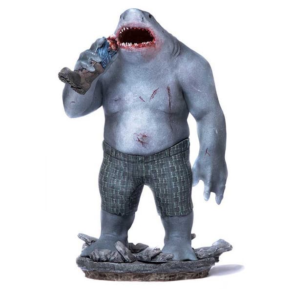 Dc Comics Självmordsgruppen King Shark Figur Art Scale Flerfärgad