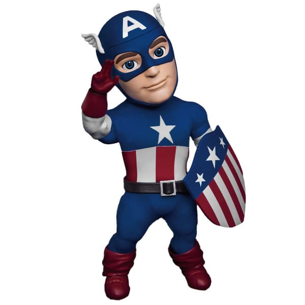 Marvel Ägg Attack Kapten Figur America Saga Infinity Deluxe Röd