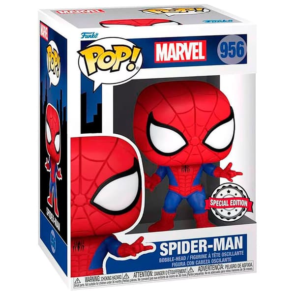 Funko Pop Marvel Spiderman Spiderman Exclusive Röd