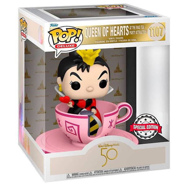 Funko Pop Walt Disney World 50th Queen Of Hearts In Tecup Exclusive Flerfärgad