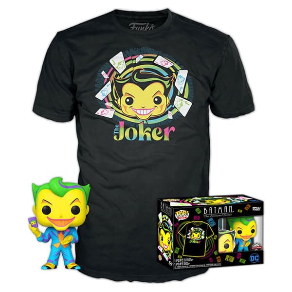 Funko Pop And Tee Dc Comics Batman Joker Exclusive Monivärinen L