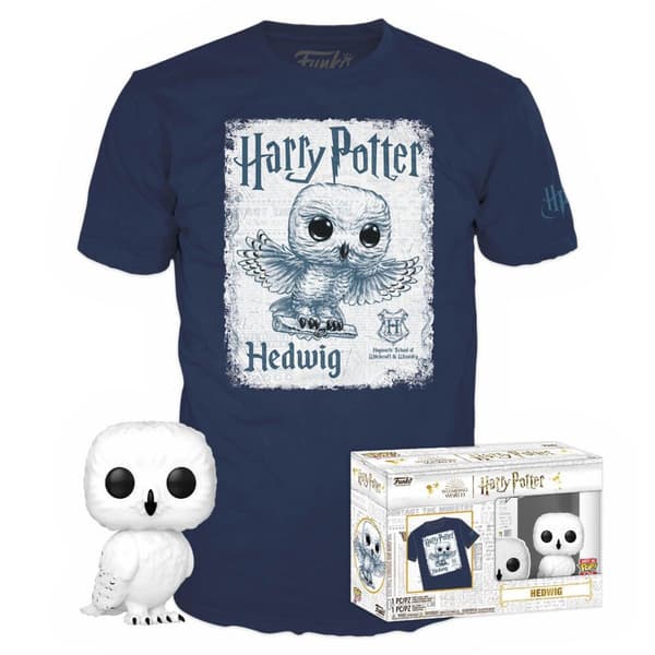 Funko Pop And Tee Harry Potter Hedwig Blå S