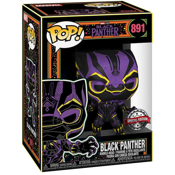 Funko Pop And Tee Marvel Wakanda Forever Black Panther Exclusive Flerfärgad L