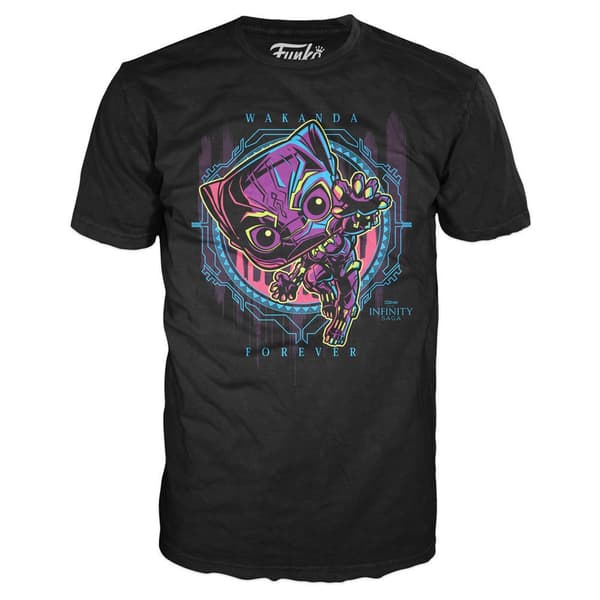 Funko Pop And Tee Marvel Wakanda Forever Black Panther Exclusive Flerfärgad L