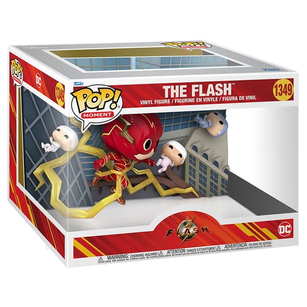Funko Pop Moment Dc Comics The Flash Baby Rescue Guld