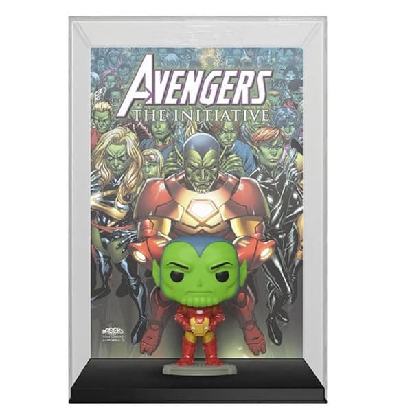 Funko Avengers Skrull Som Iron Man Exklusivt Pop Album Marvel Flerfärgad