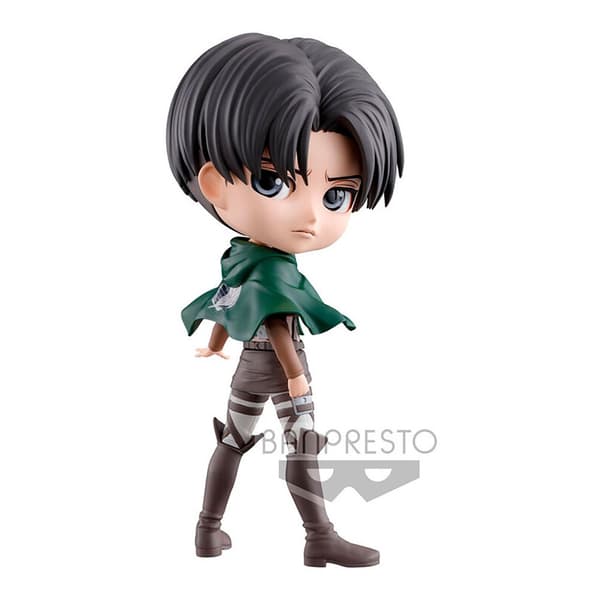Banpresto Levy Attack On Titan Q Posket 14 Cm Flerfarvet