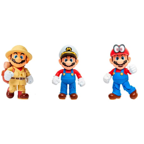 Jakks Pacific Figur Super Mario Odyssey Multi Pack 10 Centimeter Blå