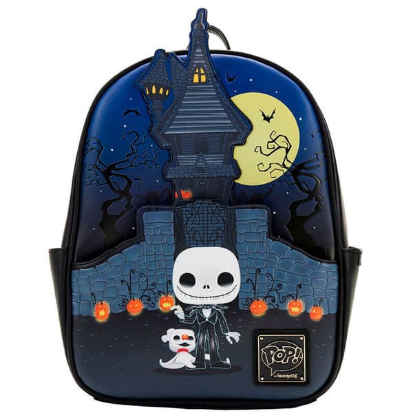 Loungefly The Nightmare Before Christmas Disney Jack Skellington 30 Cm Rygsæk Blå