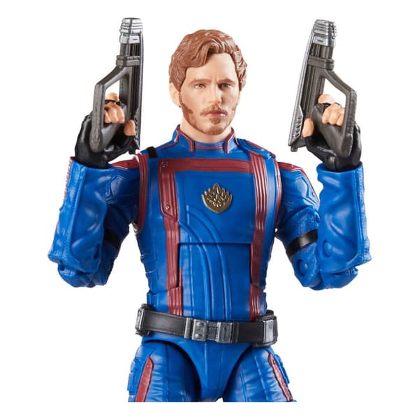 Hasbro Action Figur Starlord Guardians Of The Galaxy Comics Marvel Legends 15 Cm Blå