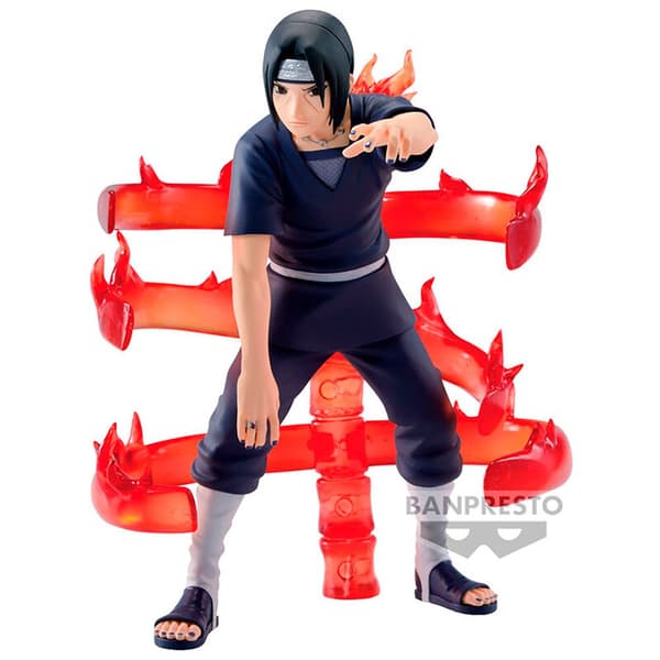 Banpresto Figur Itachi Uchiha Naruto Shippuden 14 Cm Rød