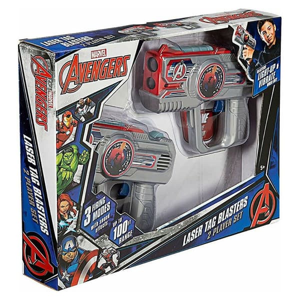 Ekids Avenger Sæt Sæt Ensamble Laser Marvel Transparent