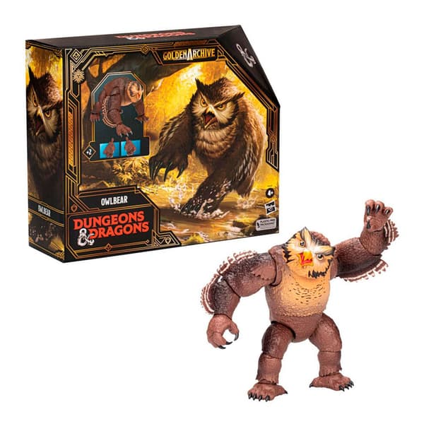 Hasbro Drager Og Fangehuller Figur Owlbear 21 Cm Golden Archive Orange