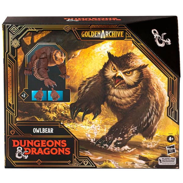 Hasbro Drager Og Fangehuller Figur Owlbear 21 Cm Golden Archive Orange