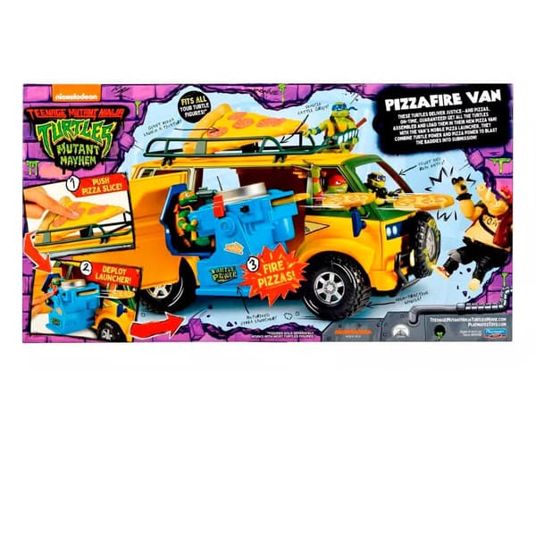 Playmates Pizzafire Vehicle Van 20 Cm Ninja Turtles Orange