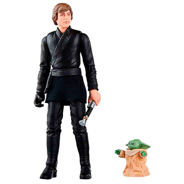 Hasbro Siffror Luke Skywalker & Grogu 10 Cm Star Wars Svart