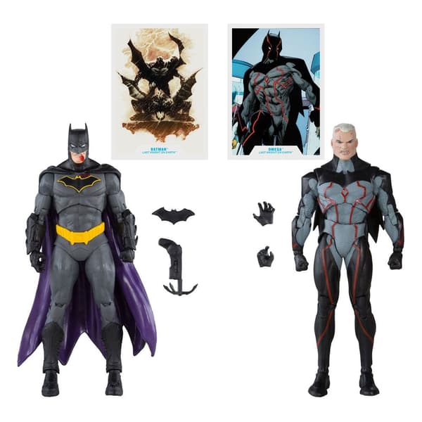 Mcfarlane Toys Bloodygold Etiketti 6 Omega Unmasked & Batman 18 Cm Dc Sarjakuvat Paketit Harmaa