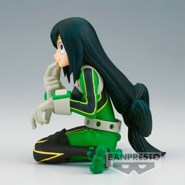 Banpresto Figur Tsuyu Asui Rainy Season Hero Froppy Break Time My Hero Academia 9 Cm Grönt