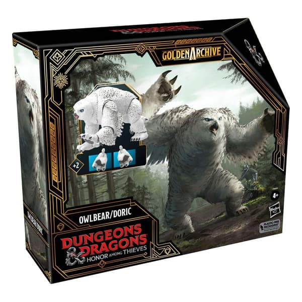 Hasbro Dorisk/dechuza Björnfigur Golden 15 Centimeter Mellan Drakar Och Fängelsehålor Tjuvar Vit