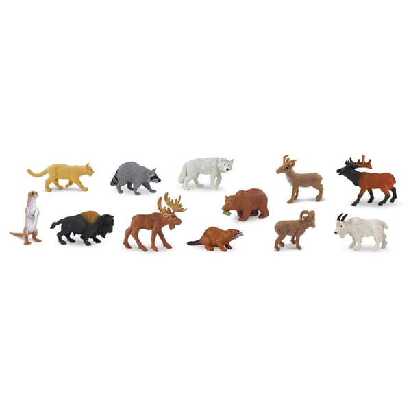 Safari Ltd Nordamerikansk Dyreliv Taskefigur Bulk Flerfarvet From 3 Years