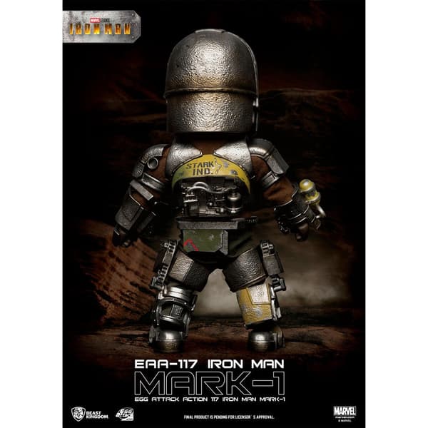 Marvel Avengers Mark I Figur Iron Man Svart