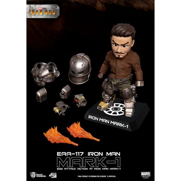Marvel Avengers Mark I Figur Iron Man Svart