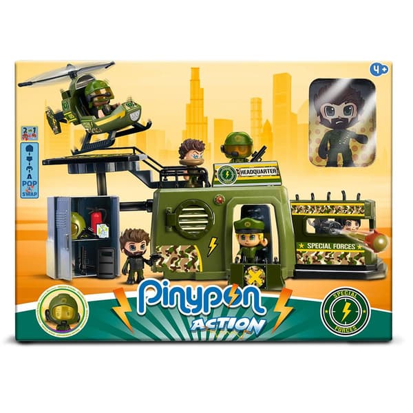 Pinypon Base Special Forces Figur Action Guld