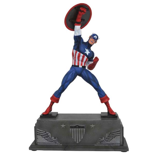 Marvel Kaptajn Resin Statue America 30 Cm Figur Flerfarvet