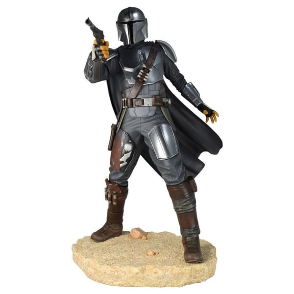 Star Wars The Mandalorian Mk Hot Toys The Mandalorian 3 Statue 25 Cm Figur Flerfarvet