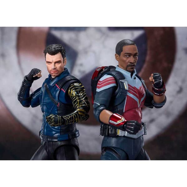 Marvel Tamashi Nations The Falcon And The Winter Soldier Bucky Barnes 15 Cm Flerfarvet