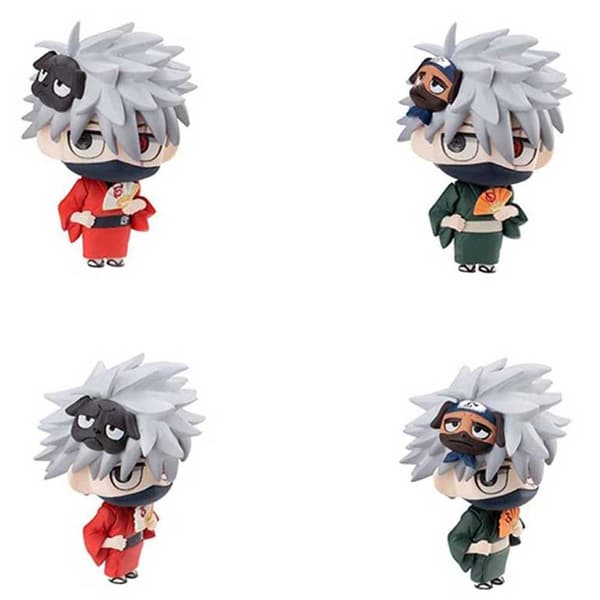 Megahouse Naruto Shippuden Petit Chara Land 10th Anniversary 10 Enheder Flerfarvet