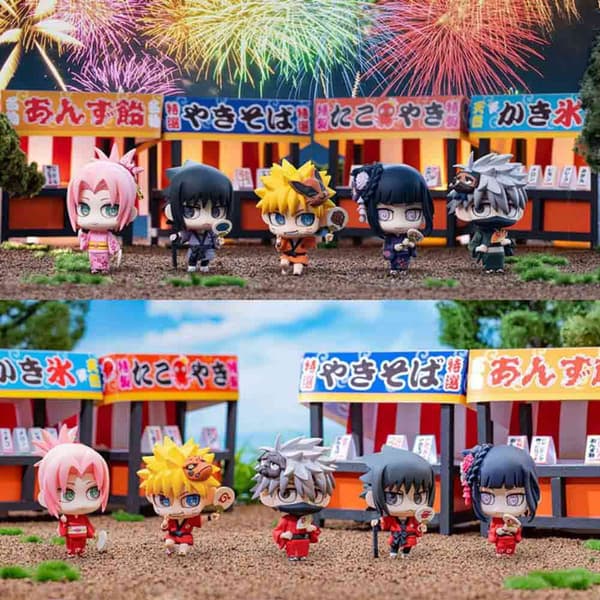 Megahouse Naruto Shippuden Petit Chara Land 10th Anniversary 10 Enheder Flerfarvet