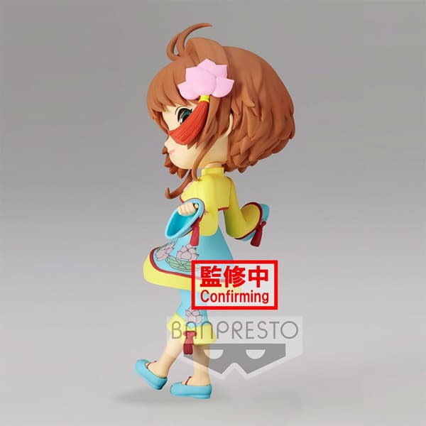 Banpresto Sakura Kinomoto Cardcaptor Sakura Clear Card Q Posket 14 Cm Flerfärgad