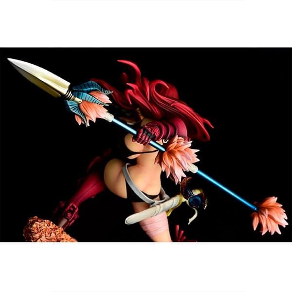 Good Smile Fairy Tail Erza Scarlet The Knight Crimson Armor Edicion Limitada Figure 31.5 Cm Punainen