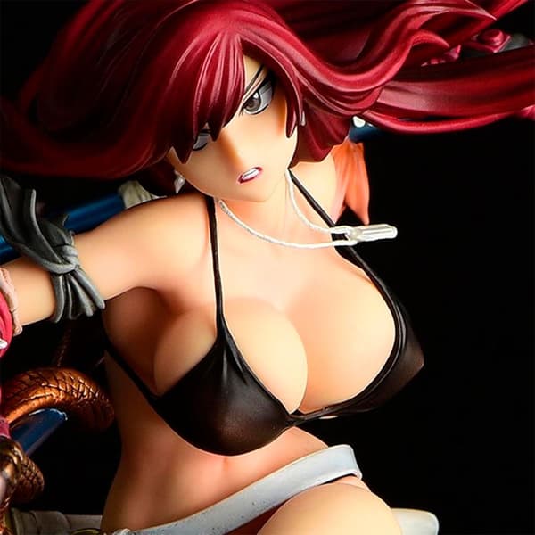 Good Smile Fairy Tail Erza Scarlet The Knight Crimson Armor Edicion Limitada Figure 31.5 Cm Punainen