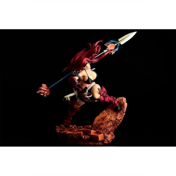 Good Smile Fairy Tail Erza Scarlet The Knight Crimson Armor Edicion Limitada Figure 31.5 Cm Röd