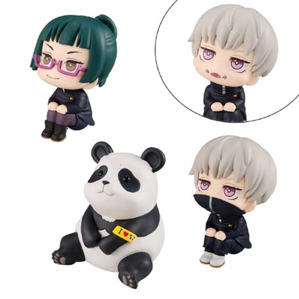 Megahouse Look Up Jujutsu Kaisen Maki Toge Panda Gift Set Figure 11 Cm Svart