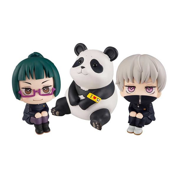 Megahouse Look Up Jujutsu Kaisen Maki Toge Panda Gift Set Figure 11 Cm Svart