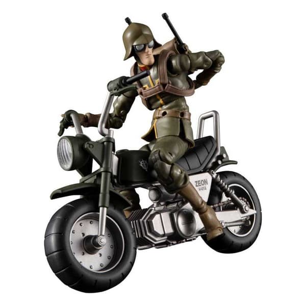 Megahouse Mobile Suit Gundam Principality Of Zeon Soldado General Y Moto Figure 10 Cm Søvfarvet